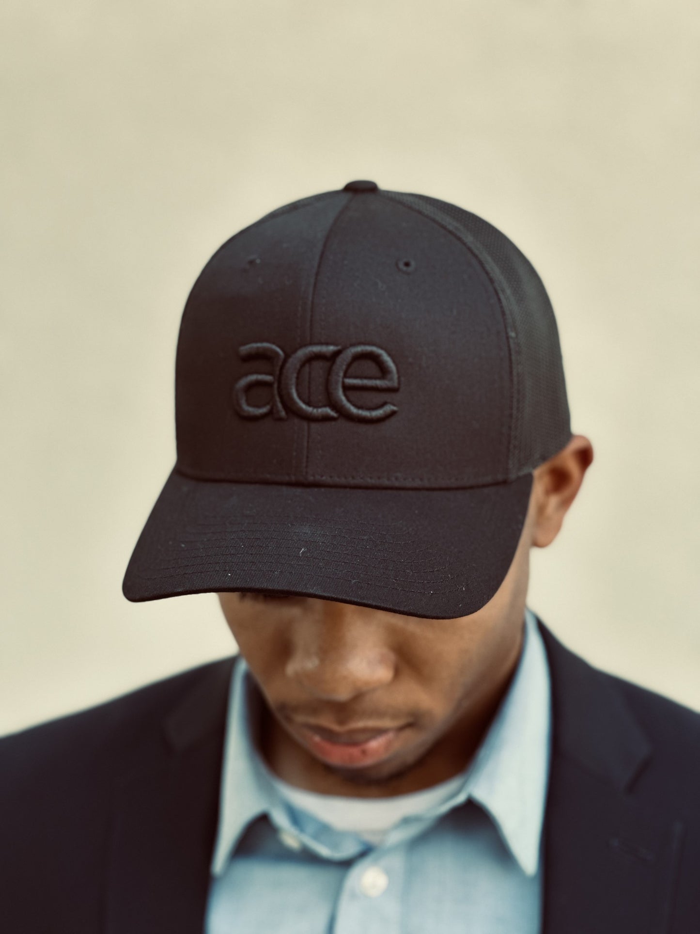 ACE 3D Snapback l Black on Black