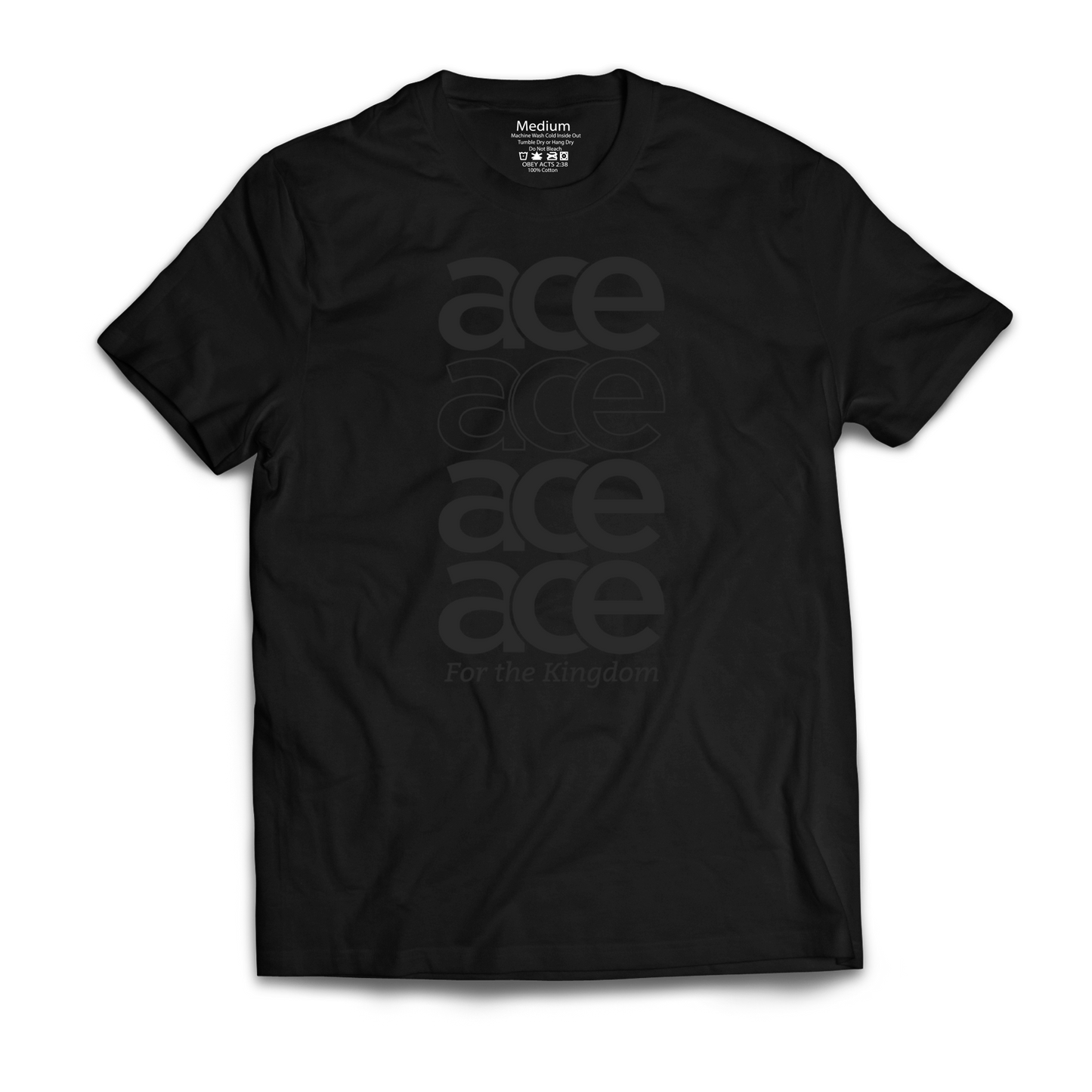 ACE Moving Up Tee - Black on Black